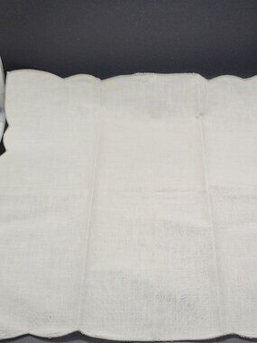 8 Piece Linen/ Cotton 8 Tea Towels And 8 Napkins. Embroidered, Dining Table VTG